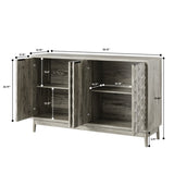 ZUN Modern Style Buffet Cabinet,Sideboard Buffet Cabinet With Storage,Storage Cabinet with 4 W1706P235653