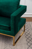 ZUN Lenola Contemporary Upholstered Accent Arm Chair, Green T2574P164510