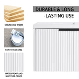 36" Wall Mounted Bathroom Vanity with Resin Sink & 2 Soft-Close Doors W999P251811