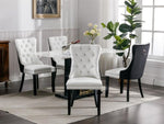 ZUN Furniture,Modern, High-end Tufted Solid Wood Contemporary PU and Velvet Upholstered Dining Chair 42293880