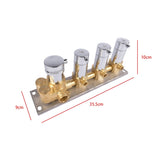3-Function Silver Brass Shower Diverter Thermostatic Valve Shower Diverter Valve Constant 43244741