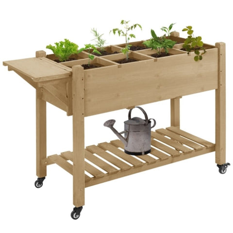 ZUN Wooden Planter、Flower shelf,Wood Planter Box,Wooden Garden Box 21514355