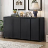 ZUN U_Style Designed Storage Cabinet Sideboard with 4 Doors , Adjustable Shelves, Suitable for Living N711P186863B