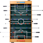 ZUN 54-Inch Hurricane Foosball Table for Family Game Rooms with Light Cherry Finish, Analog Scoring and W465P164161