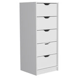 Basilea 5 Drawers Tall Dresser, Pull Out System -White B20092123