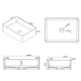 Vessel Sink Quartz Stone Bathroom Sink Modern Art Sink 25B11BQ W3034P280548