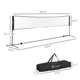 Portable badminton set with adjustable height suitable for badminton, volleyball, etc 85943266