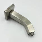 ZUN Square Shower Arm with Flange, 1/2 NPT Tapered Threads, Rain Shower Head Arm, Wall Mount Shower 99583525