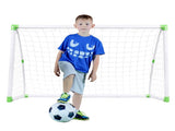 6' x 4' Soccer Goal Training Set with Net Buckles Ground Nail Football Sports 22590076