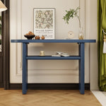 ZUN TREXM Elegant Minimalist Console Table with Rounded Edges and Sturdy Shelf Design for Entryway, N715P195554M