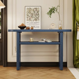 ZUN TREXM Elegant Minimalist Console Table with Rounded Edges and Sturdy Shelf Design for Entryway, N715P195554M