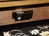 Cottage Style Weathered Elm 1pcstand Ball Bearing Metal Glide USB Charger/Power Outlet In B011139598