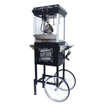 ZUN Kaitu Popcorn Machine with Cart – 8oz Popper with Stainless-steel Kettle, Heated Warming Deck, and W2841P218156