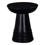 Classic 16 in. Solid Wood Round Side/End Table, Living Room Sofa Side Table, Home Decor Furniture, B011P217886