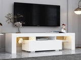 Entertainment TV Stand, Large TV Stand TV Base Stand with LED Light TV Cabinet. W33115869