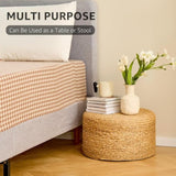 Handmade Woven Foot Stool Natural Seagrass Ottoman for Home Decor & Seating 64266480
