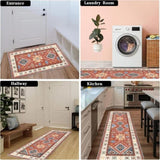 ZUN Kitchen Rug Sets 3 Piece with Runner Non Slip Kitchen Rugs and Mats Washable Kitchen Mats for Floor 87226042