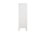Tall Narrow Tower Cabinet with 2 Shutter Doors 5 Tier Shelves for Bathroom, Kitchen ,Living Room 25815711