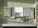 55 inch Wall-Mount 3-in-1 Mirror Cabinet with Adjustable Shelf, Soft-Closing Hinges, High-Quality N710P401336K