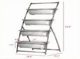 4-Tier Green Vertical Raised Garden Planter Sturdy 4-Box Outdoor Plant Stand Grow Container for 47114133