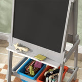 Easel for Kids, Art Easel w/ Paper Roll, Double Sided Whiteboard Gray 68283383