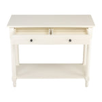 ZUN 2-Tier Console Table with 2 Drawers, Console Tables for, Sofa Table with Storage Shelves, 12371188