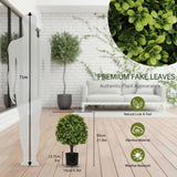 2PCS Set 22in Artificial Trees Natural Full Bodied Artificial Topiary Ball Plants for Outdoor Front 27579461