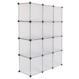 ZUN 12-Cube Storage Shelf Cube Shelving Bookcase Bookshelf Organizing Closet Toy Organizer Cabinet White 74988135