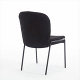 ZUN Heng Ming iron foot dining chair, no armrest, high back, suitable for dining room, living room, W212P178574