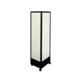 Four sided rotating pegboard display stand made of MDF and aluminum alloy for craft display, vendor W2221P191203