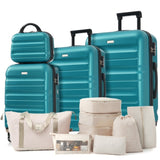 Hardshell ABS Luggage Set - Lightweight & Durable Suitcases with Dual Spinner Wheels, Carry-On & N730P262653D