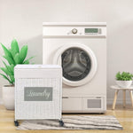 ZUN Laundry Hamper with Lid Laundry Basket with Handles Liner Bag Paper Woven Hampers for Laundry 00900287