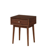 Modern Style 1pc End Table Drawer Brown Finish Living Room Furniture Stylish Table B011P151637
