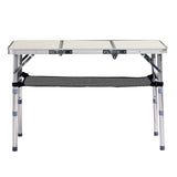 Outdoor Folding Camping Table, 3ft Portable Pinic Table with 3 Adjustable Height, Small Aluminum 99448010
