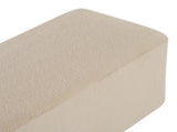 Almond Long Plush Ottoman, Modern Simple Footstool and Seat for Home Use N769P296342A
