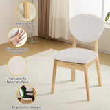 Disassembly rubber wood soft package wood color dining table and chair set 1 table 4 chair beige 26149920