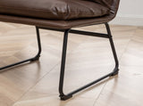 Milos Contemporary Upholstered Dining Chairs, Set of 2, Antique Brown T2574P245417