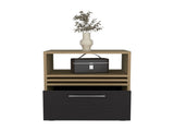 Baldwin City Nightstand, Bedroom, Light Oak/Black B092P254745