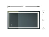 32x24inch Bathroom Led Classy Vanity Mirror with focused backplane,High Lumen,Dimmable Touch,Wall W1992P210431