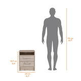 Philadelphia Nightstand, Two Drawers, Concealed Shelf B128P148785