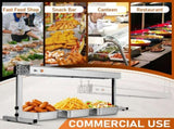 HT-36H US Standard 110V 1000W Food Warmer Silver Stainless Steel Dual-Mode 22342841