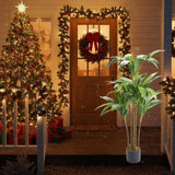 150cm Artificial Olive Tree Natural Look with Silk Leaves & Fake Trunk Indoor Decor for Home & 29116583