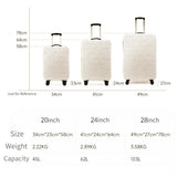 Fashion White Foldable 20in Travel Luggage Expandable 45L Capacity Hard Shell Boarding Suitcase with 11131121