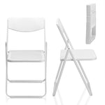 ZUN 6 Pack Plastic Folding Chairs, Lightweight Stackable Commercial Chairs, Portable Event Seats Indoor 33414404