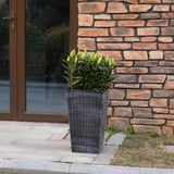 ZUN 3 PCS Indoor Planters with Drainage Hole Gray 36403940