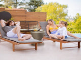 Outdoor Cooler Table, Height-Adjustable Outdoor Cool Bar w/ 8 Gallon Beer and Wine Cooler, 90343573