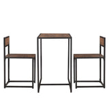 ZUN Elm Wood Simple Breakfast Table And Chair Three-Piece [90x47x75.5cm] 27997833