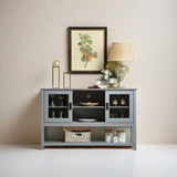 Sideboard Buffet Table with Doors,Grey W965P147787