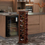 ZUN 12 Bottles Freestanding wine rack,Wine Storage Rack, Freestanding Display Rack for Kitchen, Pantry, W2221P193099