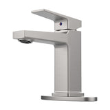 Brushed Nickel Single Handle Bathroom Faucet Deck For 1 or 3 Holes,Laundry Vanity Sink Faucet 95160576